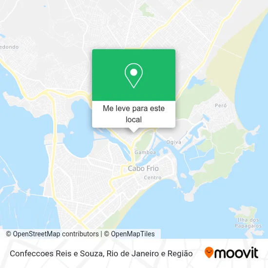Confeccoes Reis e Souza mapa