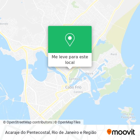 Acaraje do Pentecostal mapa