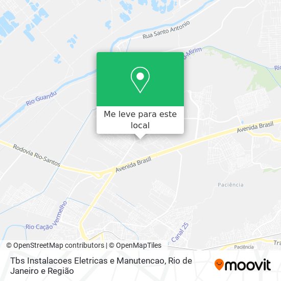 Tbs Instalacoes Eletricas e Manutencao mapa