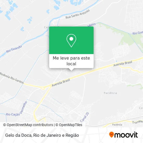 Gelo da Doca mapa