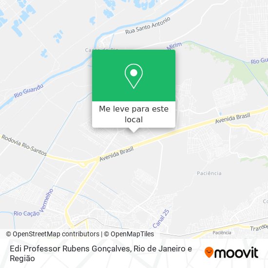 Edi Professor Rubens Gonçalves mapa
