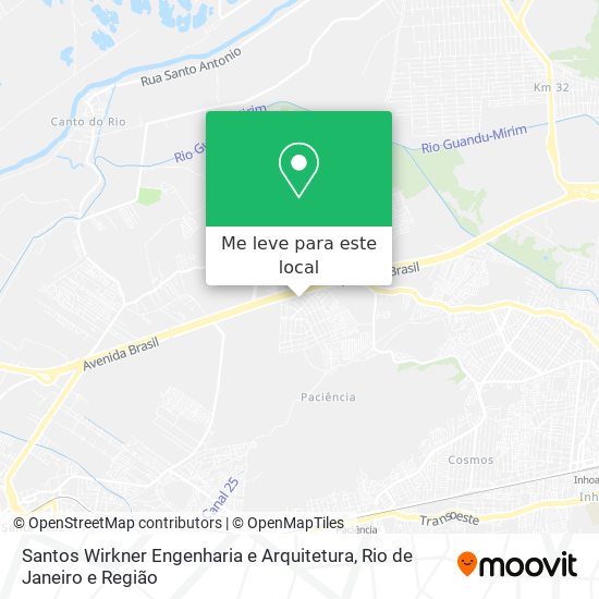 Santos Wirkner Engenharia e Arquitetura mapa
