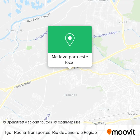 Igor Rocha Transportes mapa