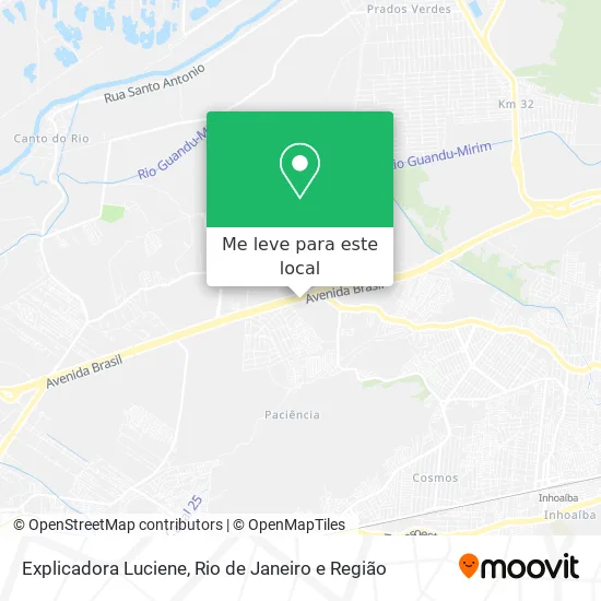 Explicadora Luciene mapa