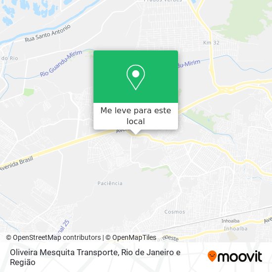 Oliveira Mesquita Transporte mapa