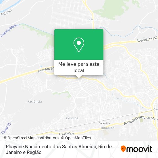 Rhayane Nascimento dos Santos Almeida mapa