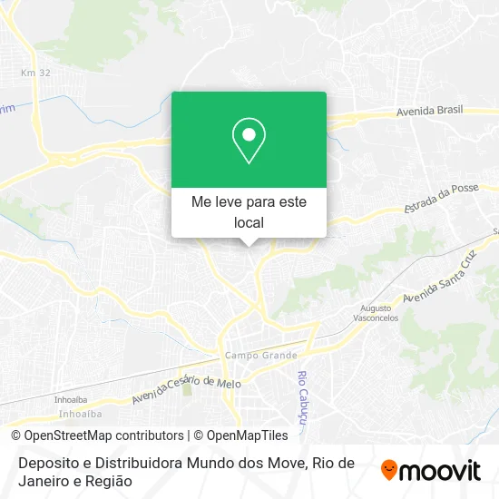 Deposito e Distribuidora Mundo dos Move mapa
