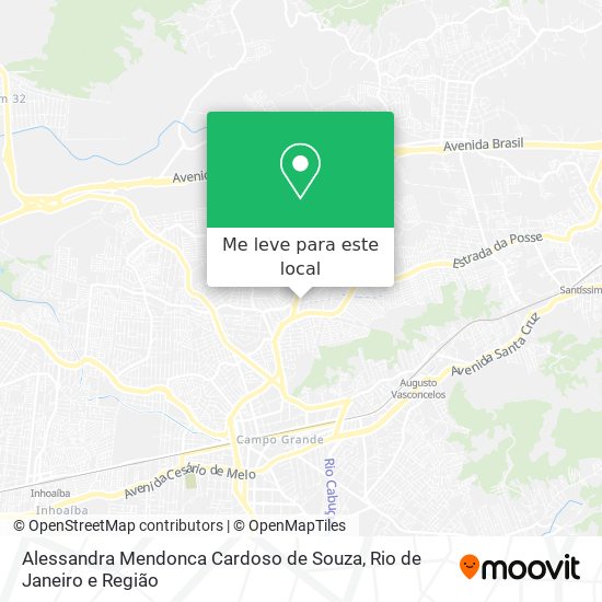 Alessandra Mendonca Cardoso de Souza mapa