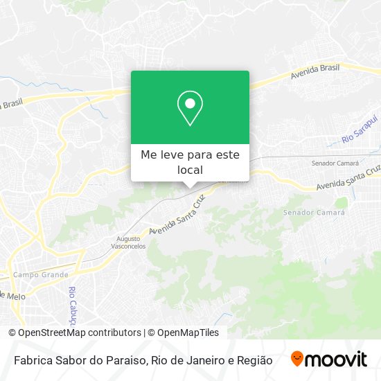 Fabrica Sabor do Paraiso mapa