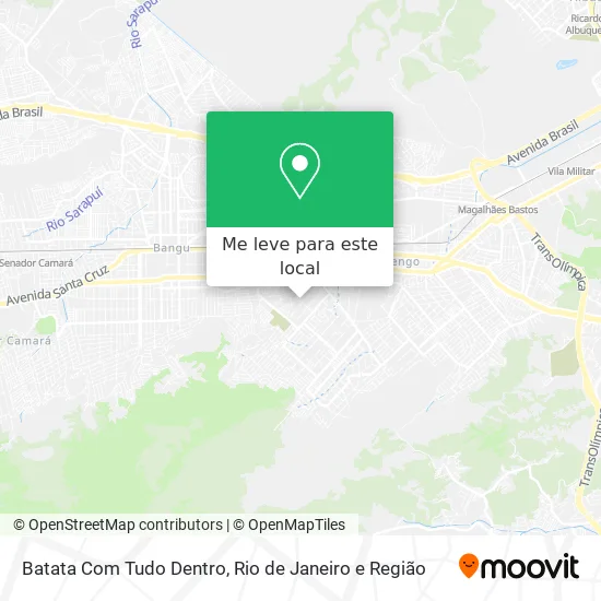 Batata Com Tudo Dentro mapa