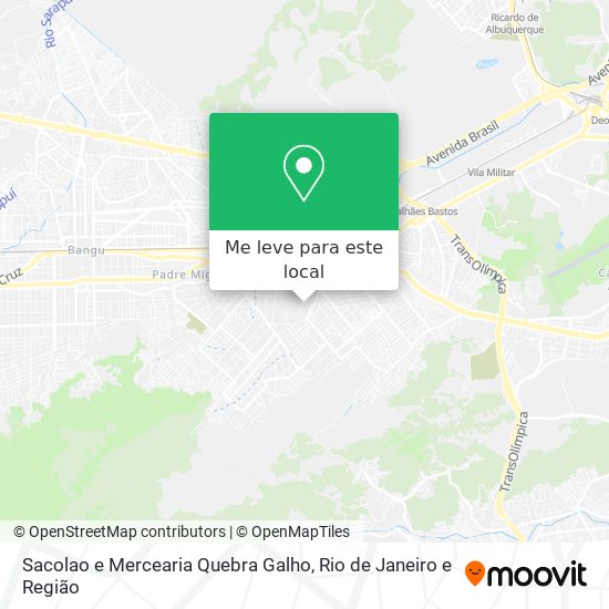 Sacolao e Mercearia Quebra Galho mapa