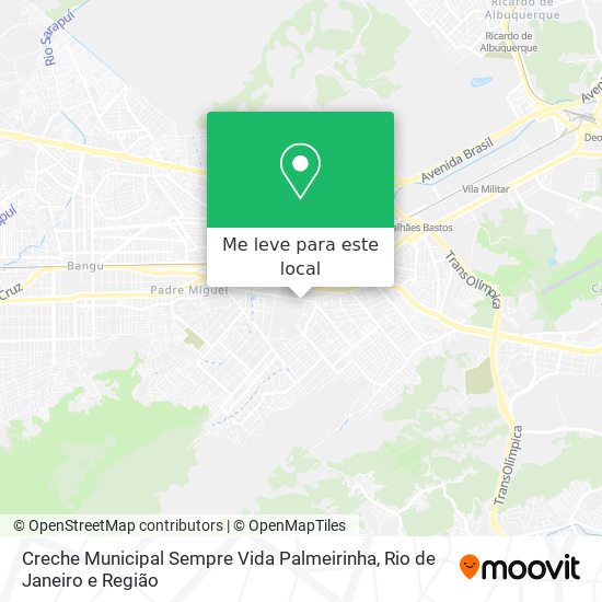 Creche Municipal Sempre Vida Palmeirinha mapa