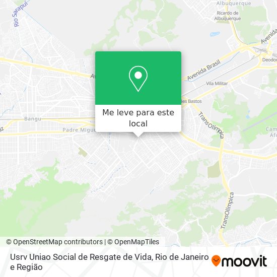Usrv Uniao Social de Resgate de Vida mapa