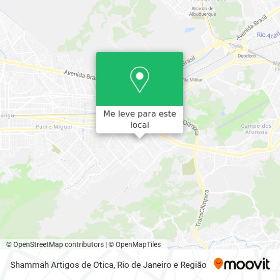 Shammah Artigos de Otica mapa