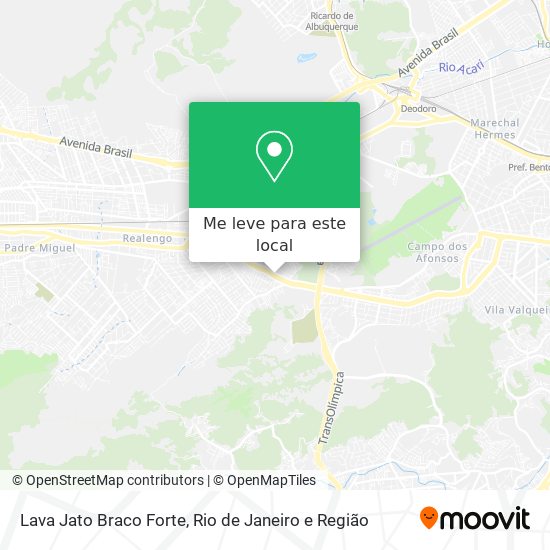 Lava Jato Braco Forte mapa