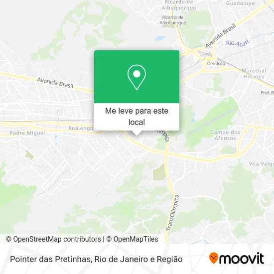 Pointer das Pretinhas mapa