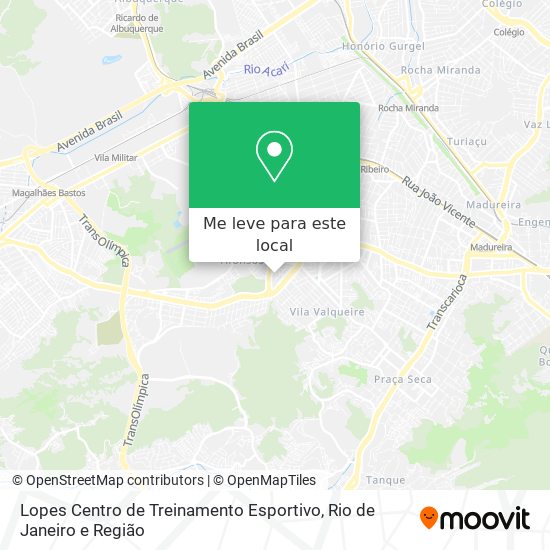 Lopes Centro de Treinamento Esportivo mapa