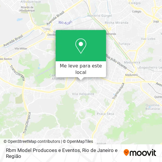 Rbm Model Producoes e Eventos mapa