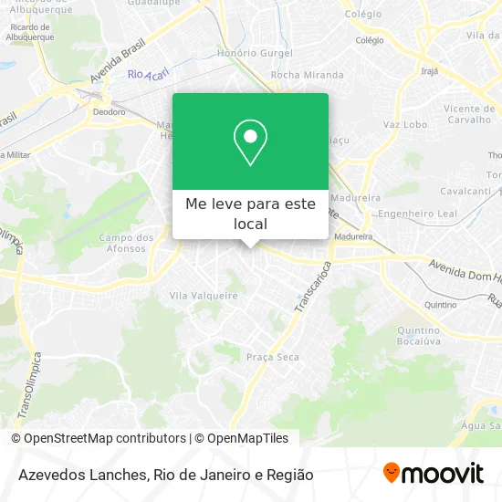 Azevedos Lanches mapa
