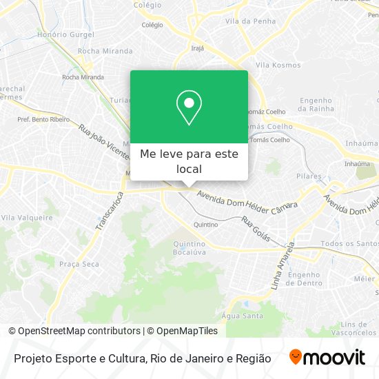 Projeto Esporte e Cultura mapa