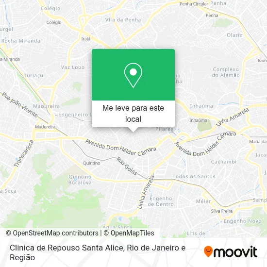 Clinica de Repouso Santa Alice mapa