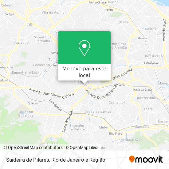 Saideira de Pilares mapa