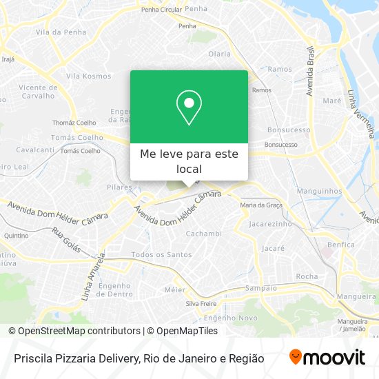 Priscila Pizzaria Delivery mapa