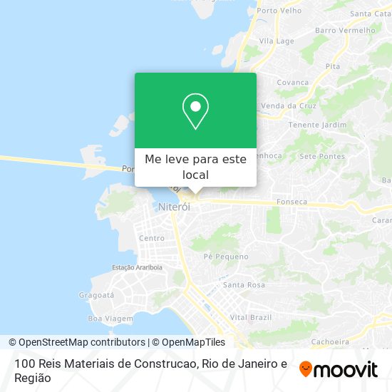 100 Reis Materiais de Construcao mapa