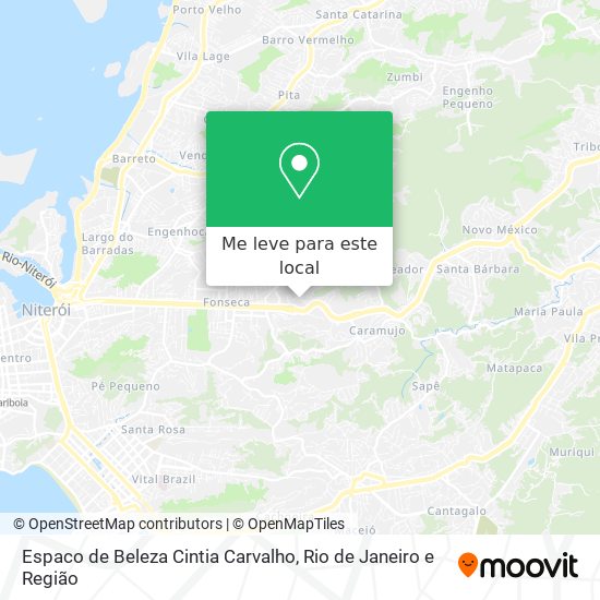 Espaco de Beleza Cintia Carvalho mapa