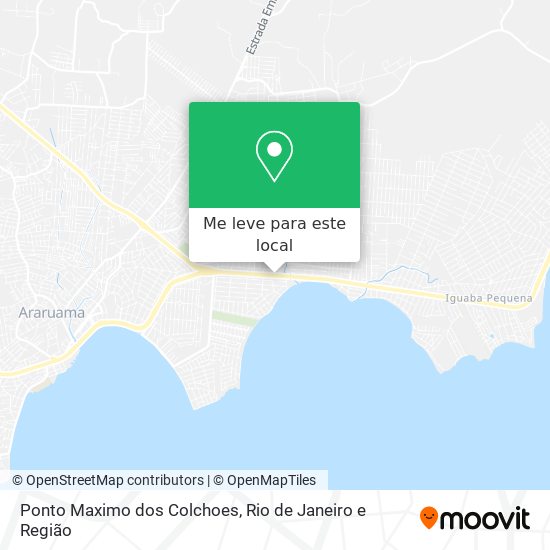 Ponto Maximo dos Colchoes mapa