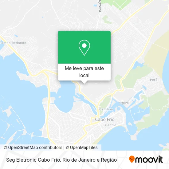 Seg Eletronic Cabo Frio mapa
