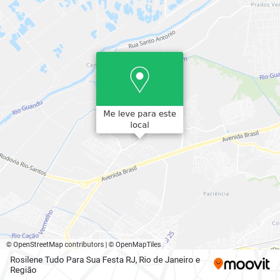 Rosilene Tudo Para Sua Festa RJ mapa