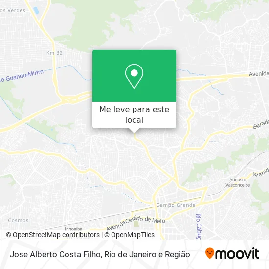 Jose Alberto Costa Filho mapa