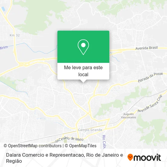 Dalara Comercio e Representacao mapa