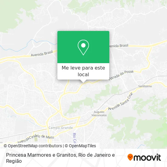 Princesa Marmores e Granitos mapa