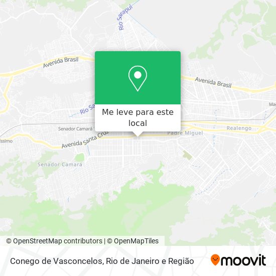 Conego de Vasconcelos mapa