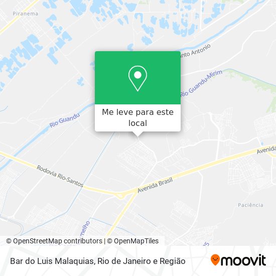 Bar do Luis Malaquias mapa