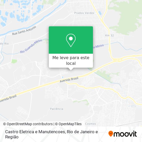 Castro Eletrica e Manutencoes mapa