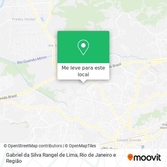 Gabriel da Silva Rangel de Lima mapa