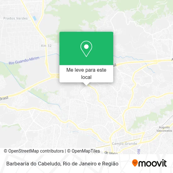 Barbearia do Cabeludo mapa
