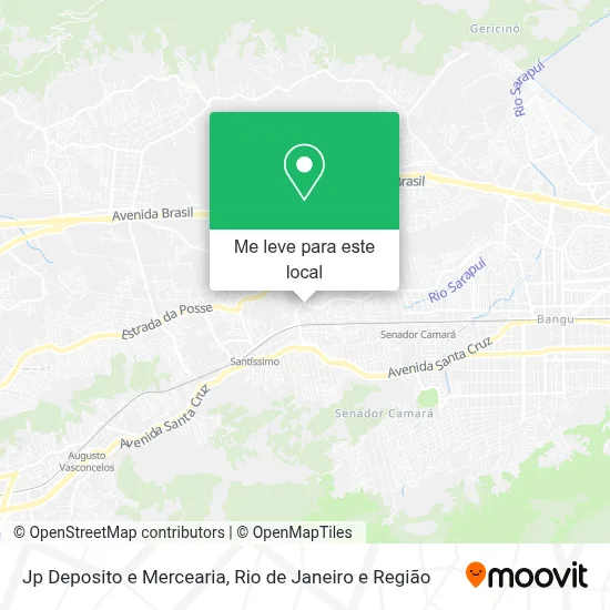 Jp Deposito e Mercearia mapa