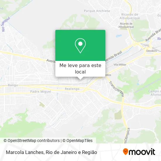 Marcola Lanches mapa