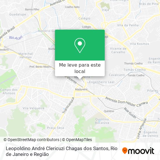 Leopoldino André Clericuzi Chagas dos Santos mapa