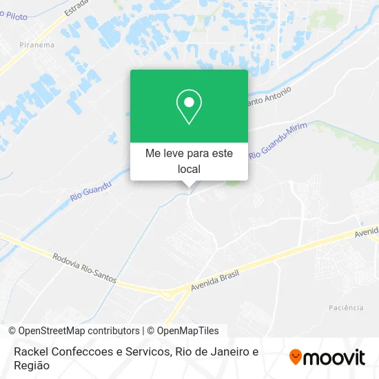 Rackel Confeccoes e Servicos mapa