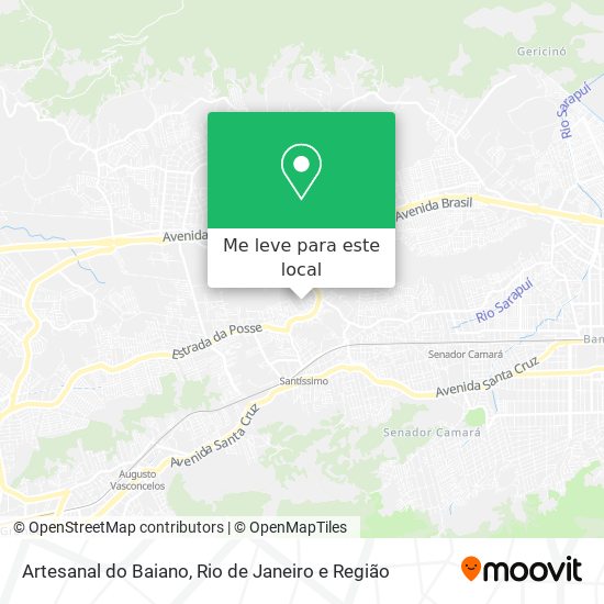 Artesanal do Baiano mapa