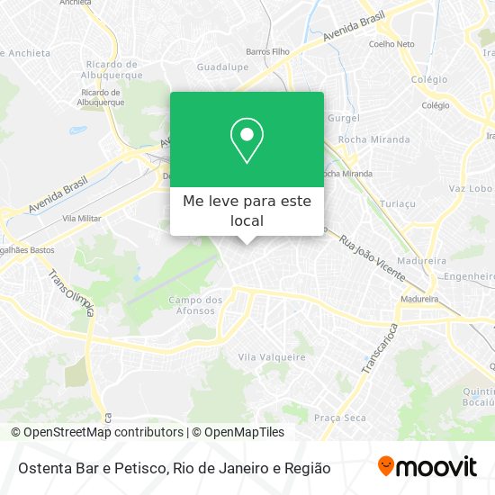 Ostenta Bar e Petisco mapa