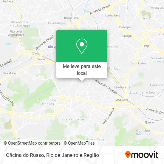 Oficina do Russo mapa