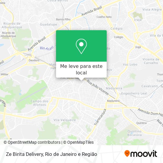Ze Birita Delivery mapa