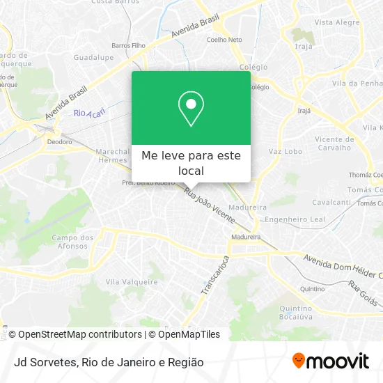 Jd Sorvetes mapa