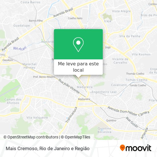 Mais Cremoso mapa